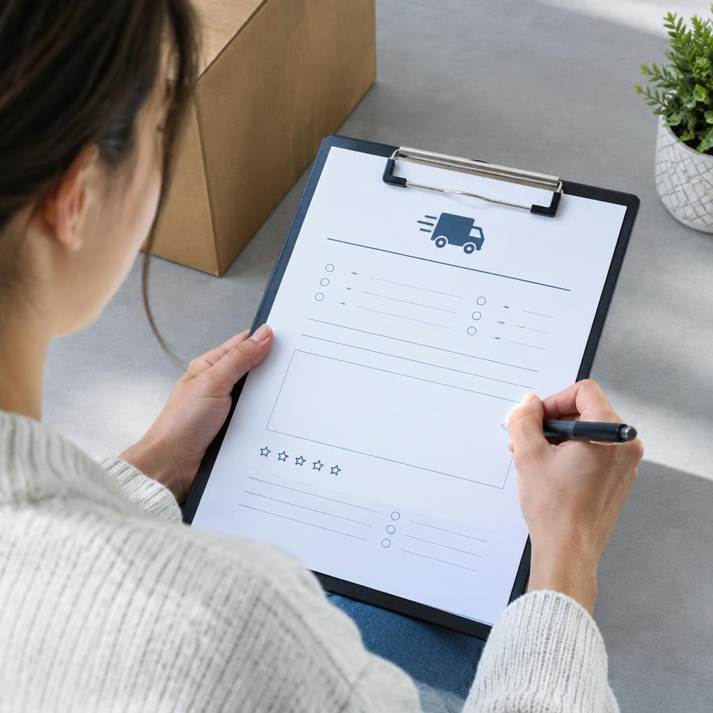 Người phụ nữ đang điền vào biểu mẫu khiếu nại