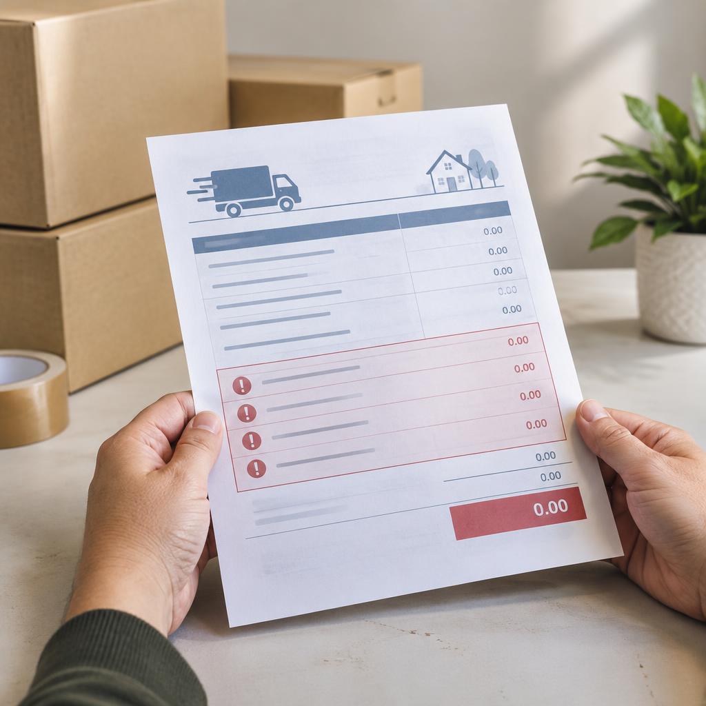 Hóa đơn chuyển nhà với các khoản chi phí phát sinh bất ngờ